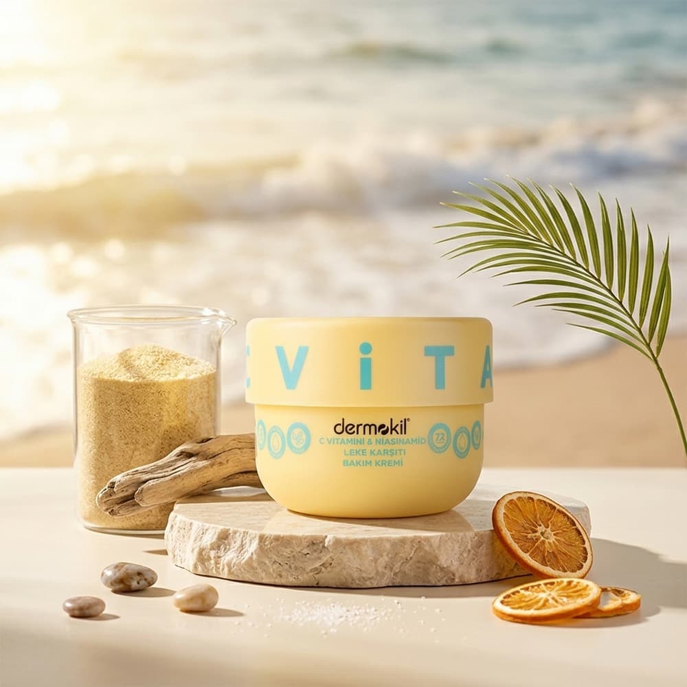 Vitamin C & Niacinamide Anti-Spot Brightening Cream Face, Hands & Body Moisturizer - Dermokil