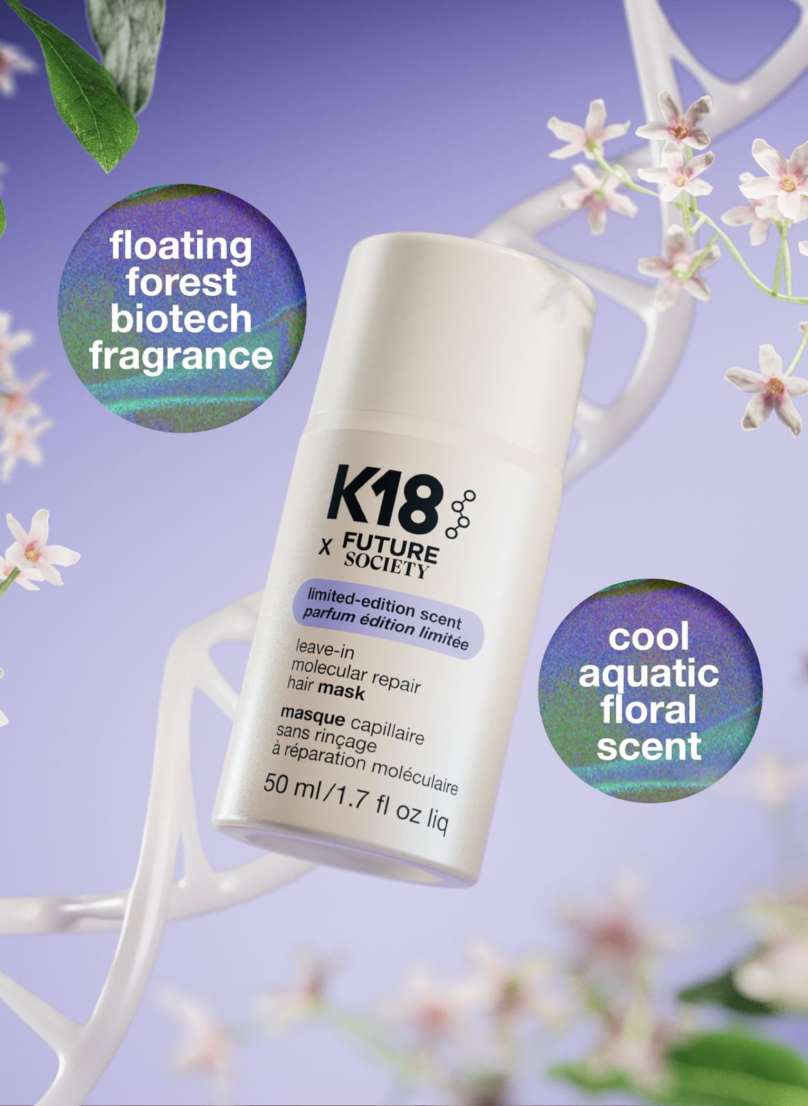 K18 x Future Society Leave-In Molecular Repair Hair Mask