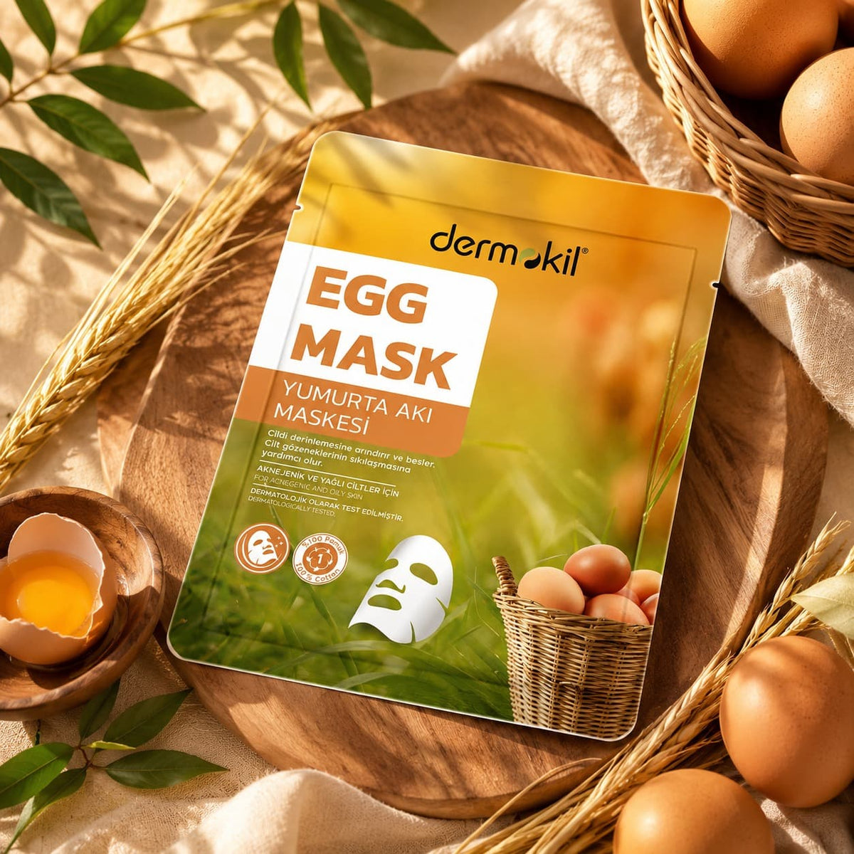 Egg Extract Anti-Acne Purifying Sheet Face Mask