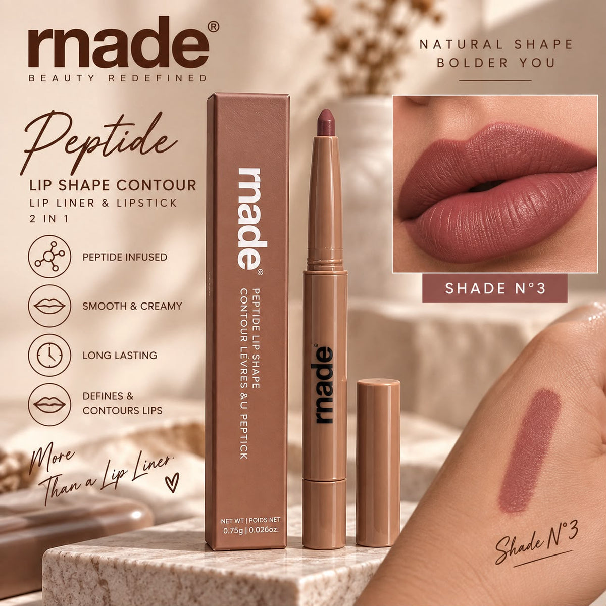 rnade – 2-in-1 Lip Liner & Lipstick