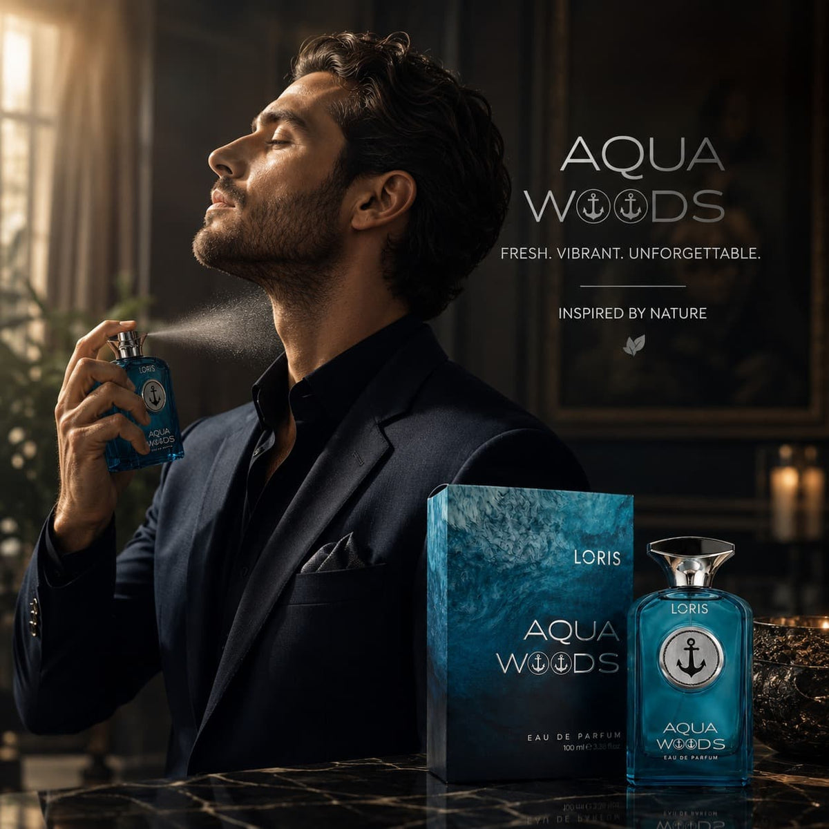 Aqua Woods EDP Men’s Woody Aquatic Perfume