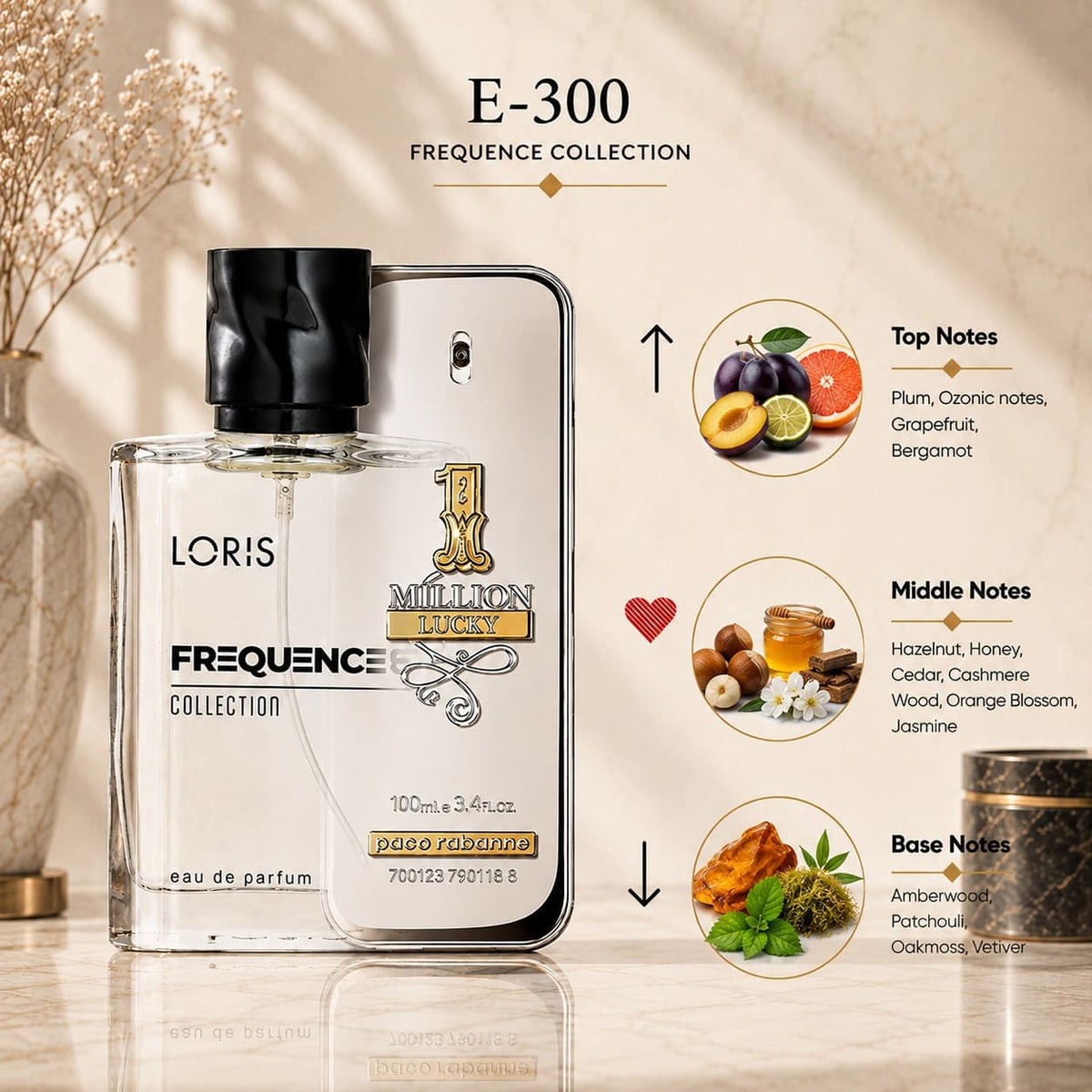 One Million Lucky Inspired Men’s Perfume  – Loris E-300