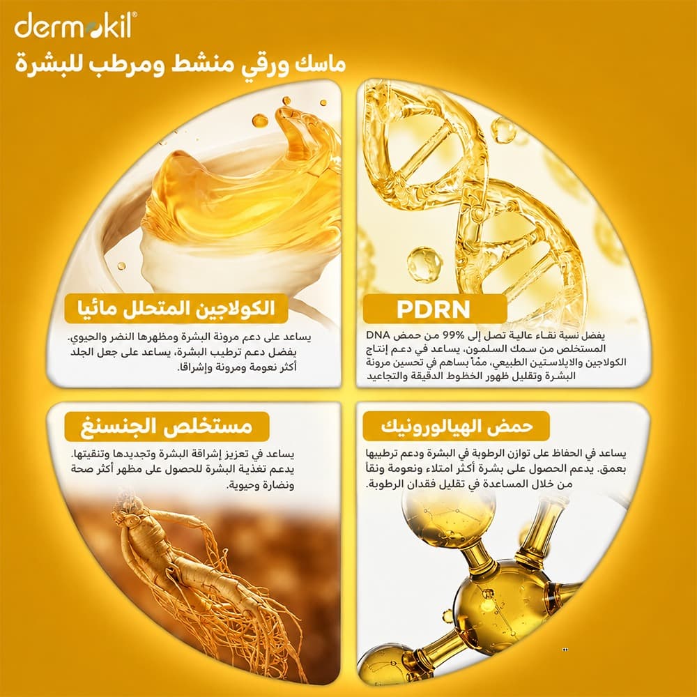 PDRN 99% Sodium DNA, Collagen & Ginseng Firming Sheet Face Mask – 25g