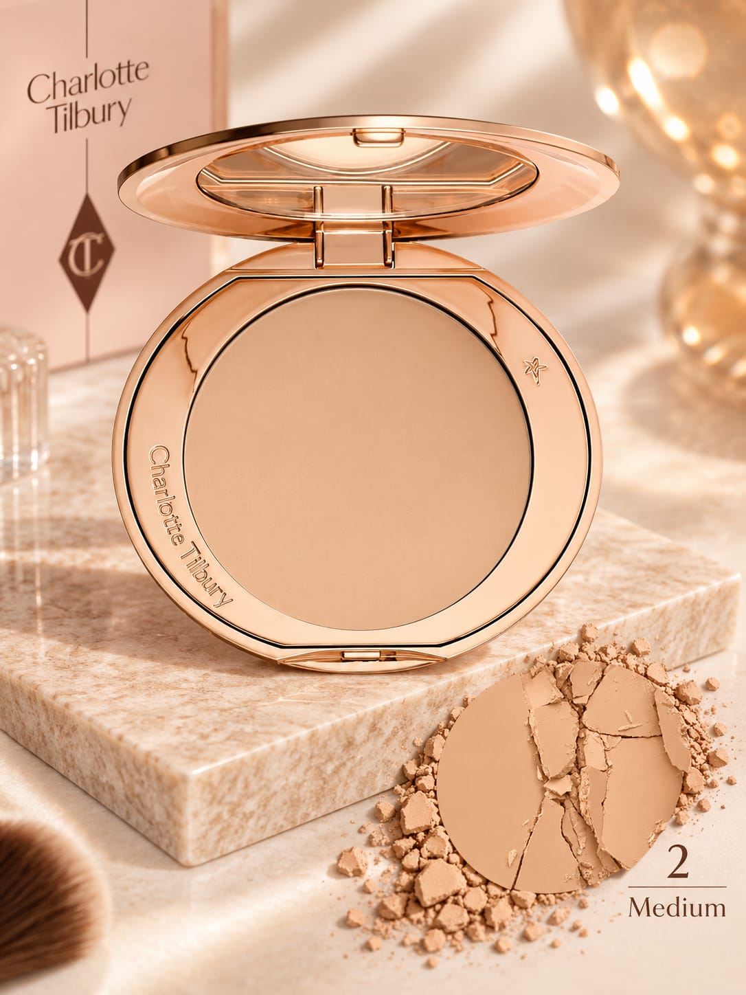 Charlotte Tilbury Airbrush Flawless Finish Setting Powder – 2 Medium