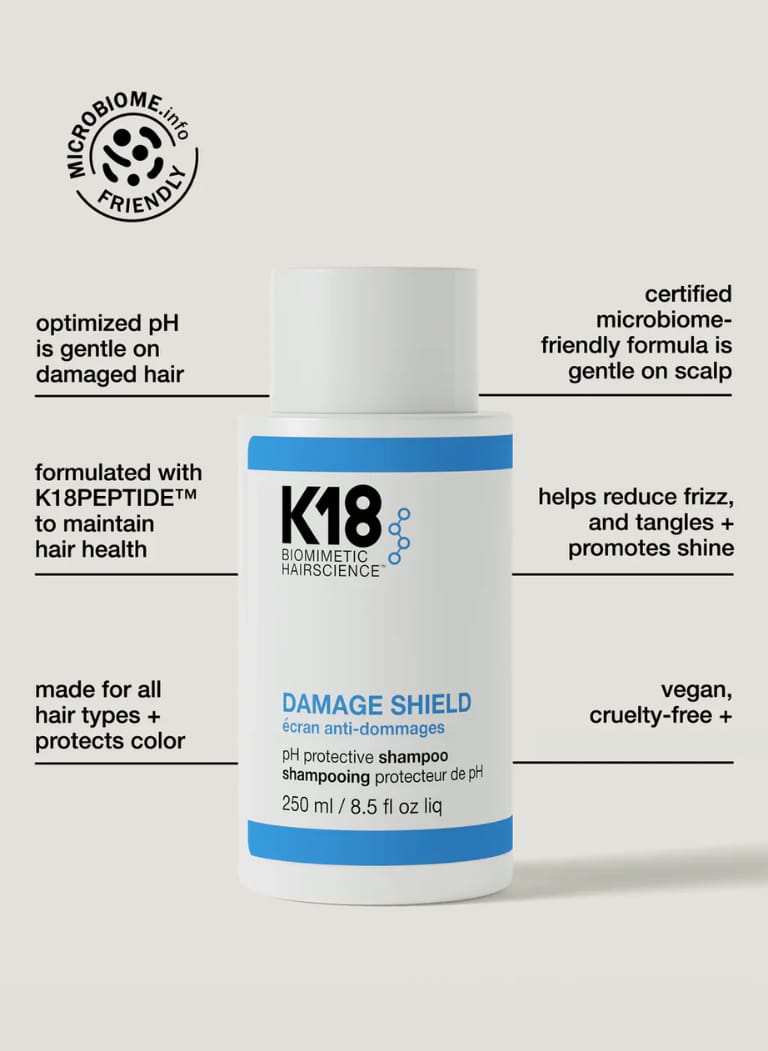 K18 Biomimetic Hairscience DAMAGE SHIELD pH Protective Shampoo