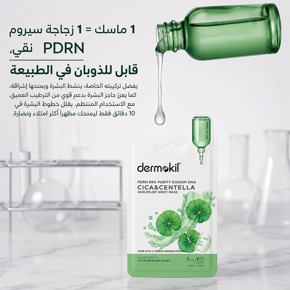 PDRN 99% Sodium DNA & CICA Repairing Sheet Face Mask – 25g