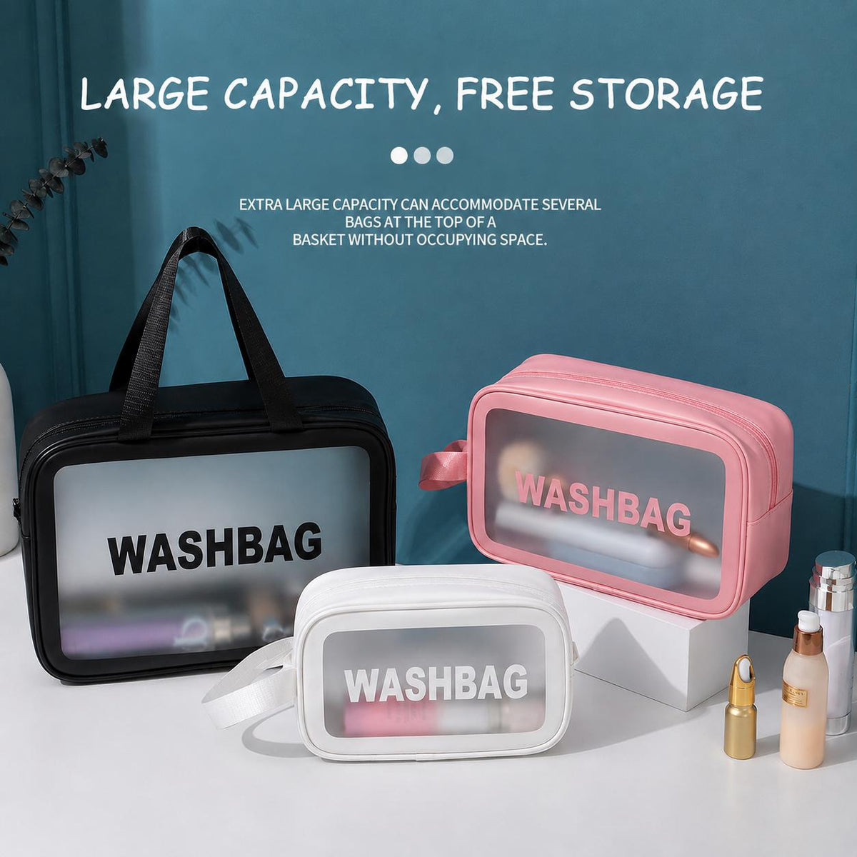 LANQISI – Transparent WASHBAG Collection