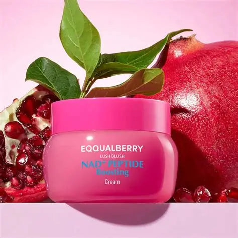 EQQUALBERRY Lush Blush NAD+ Peptide Boosting Cream