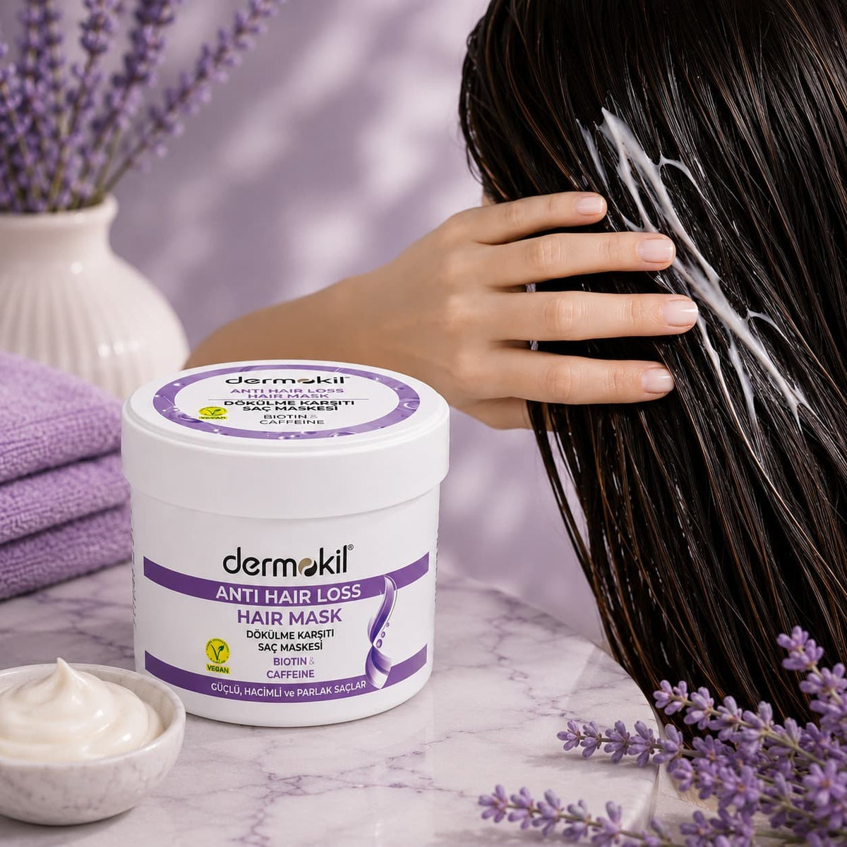 Biotin & Caffeine Anti-Hair Loss Hair Mask with Copper Peptide