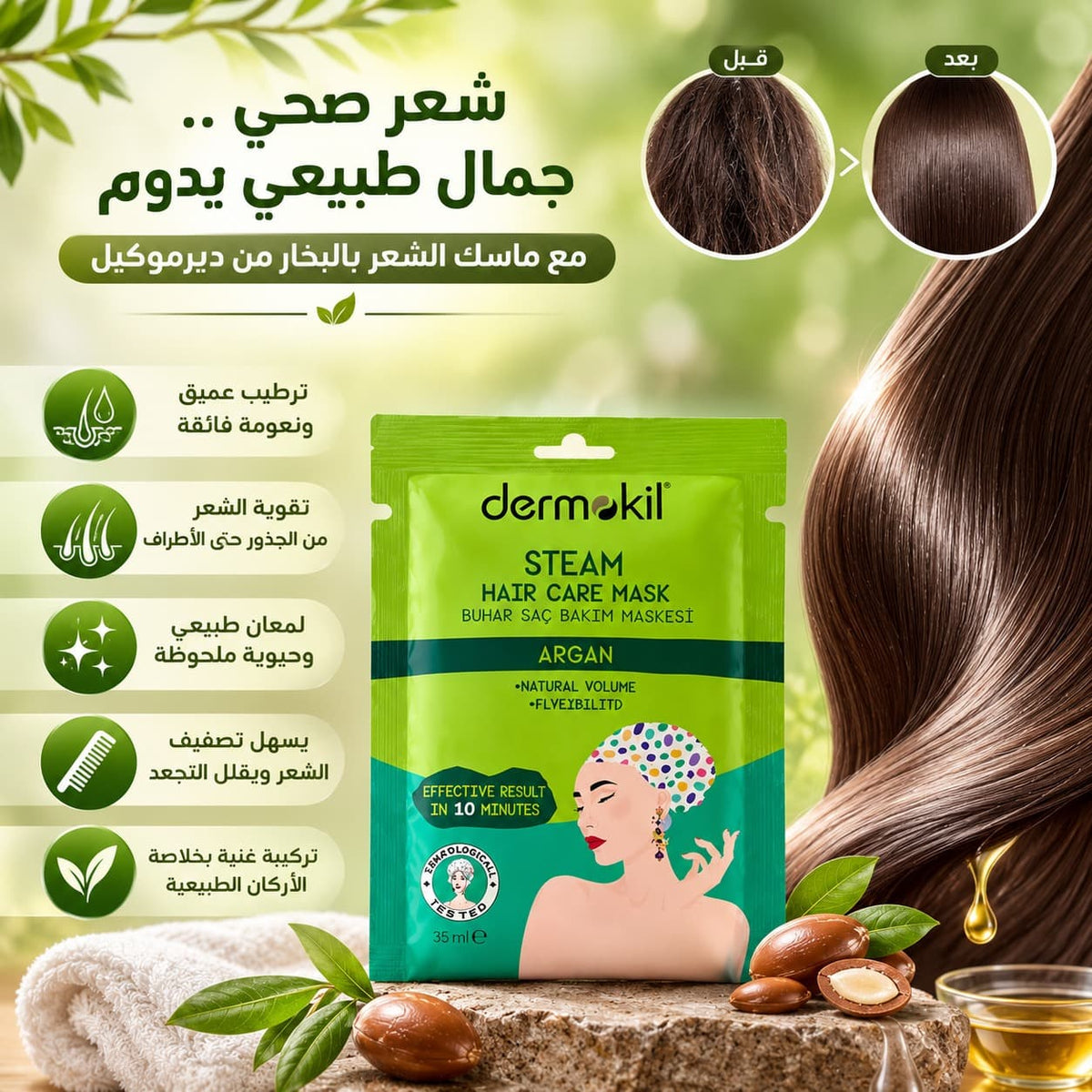Argan Steam Nourishing Hair Care Mask