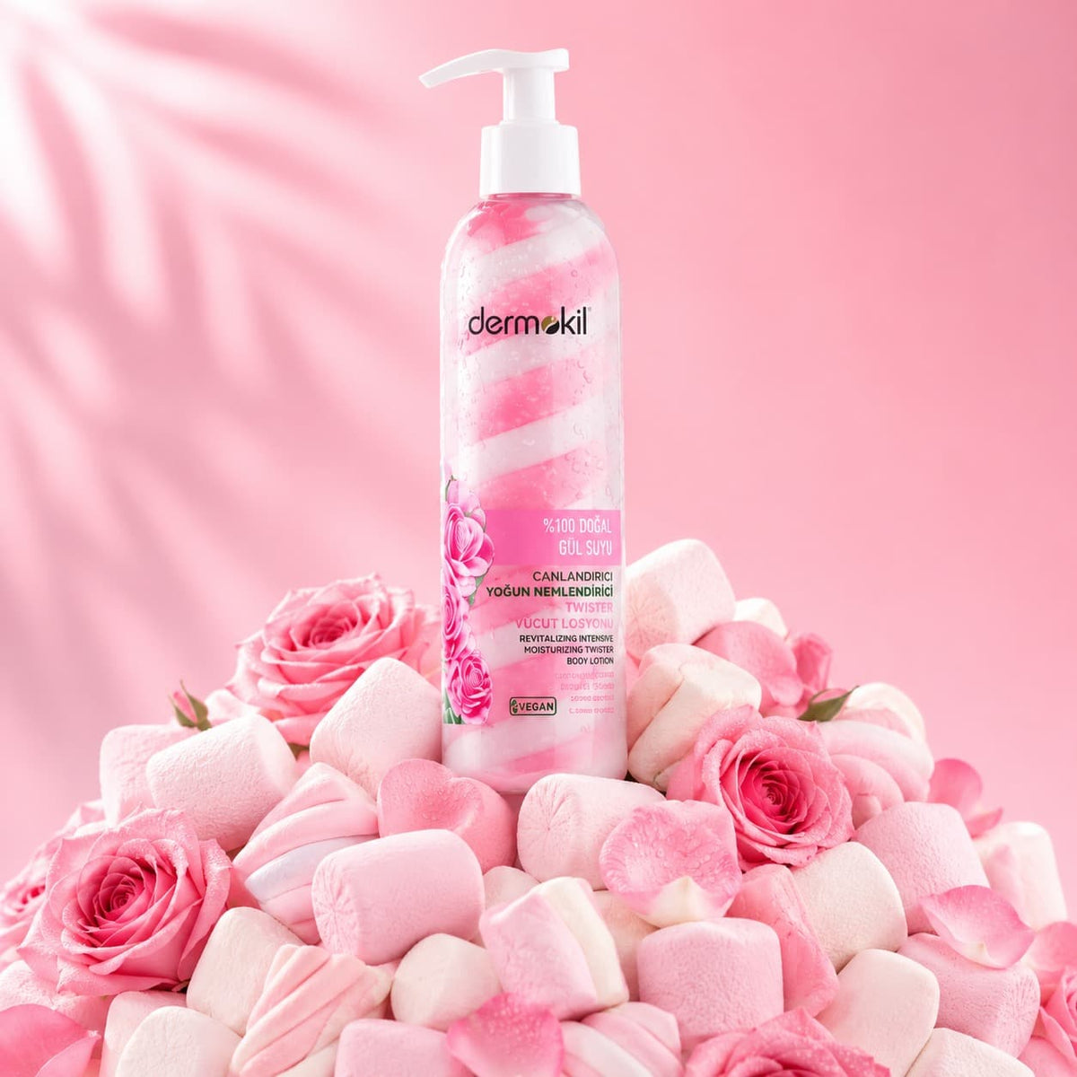 Natural Rose Water Intense Hydrating Body Lotion  - Dermokil