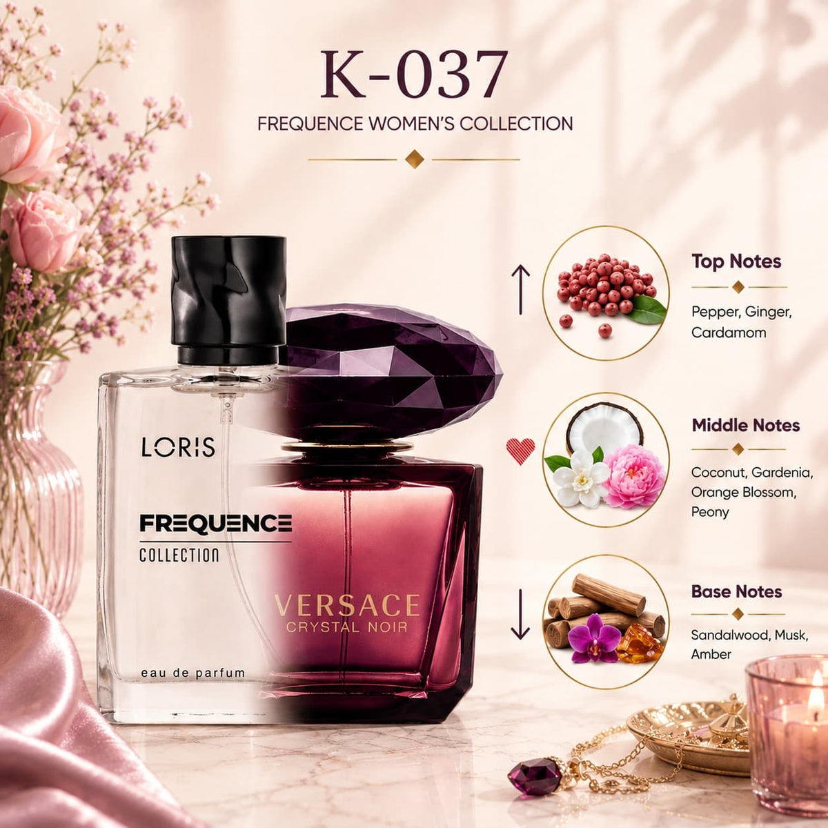 Crystal Noir Inspired Women’s Perfume  – Loris K-037