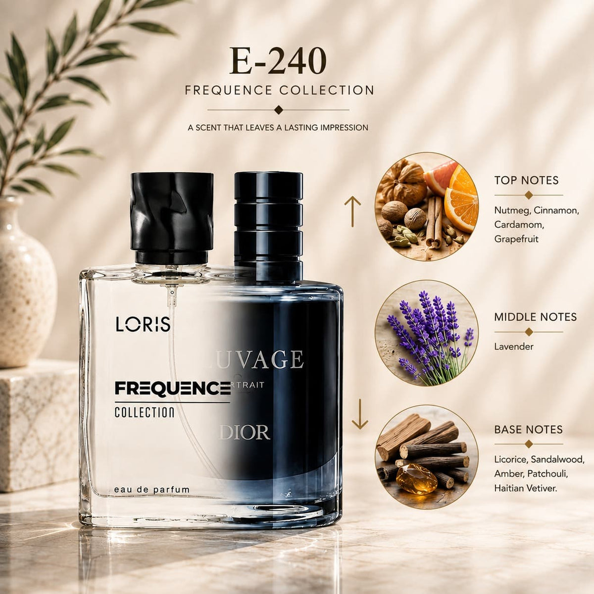 Sauvage Elixir Inspired Men’s Perfume – Loris E-240