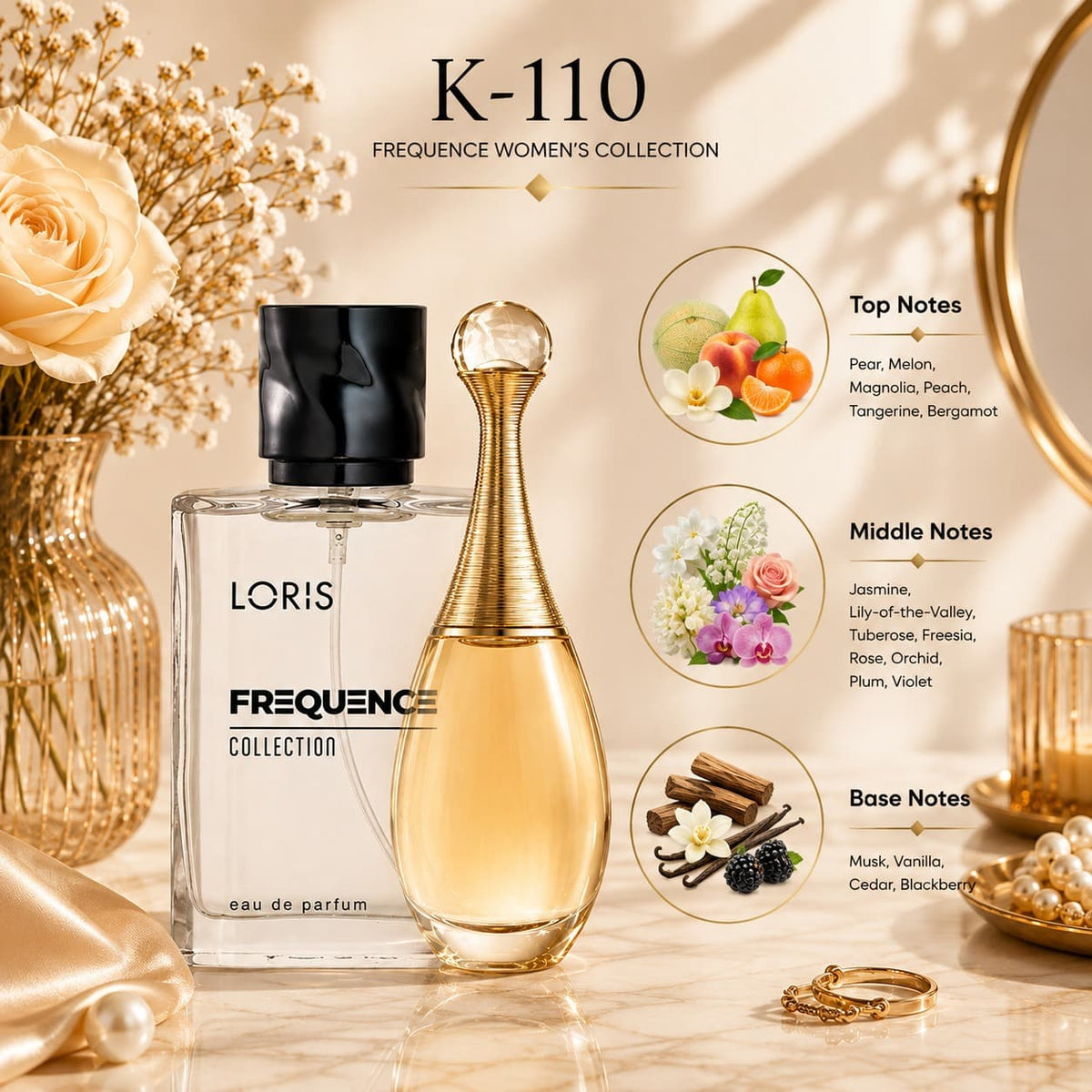 Dior J’adore Inspired Women’s Perfume 50ml – Loris K-110