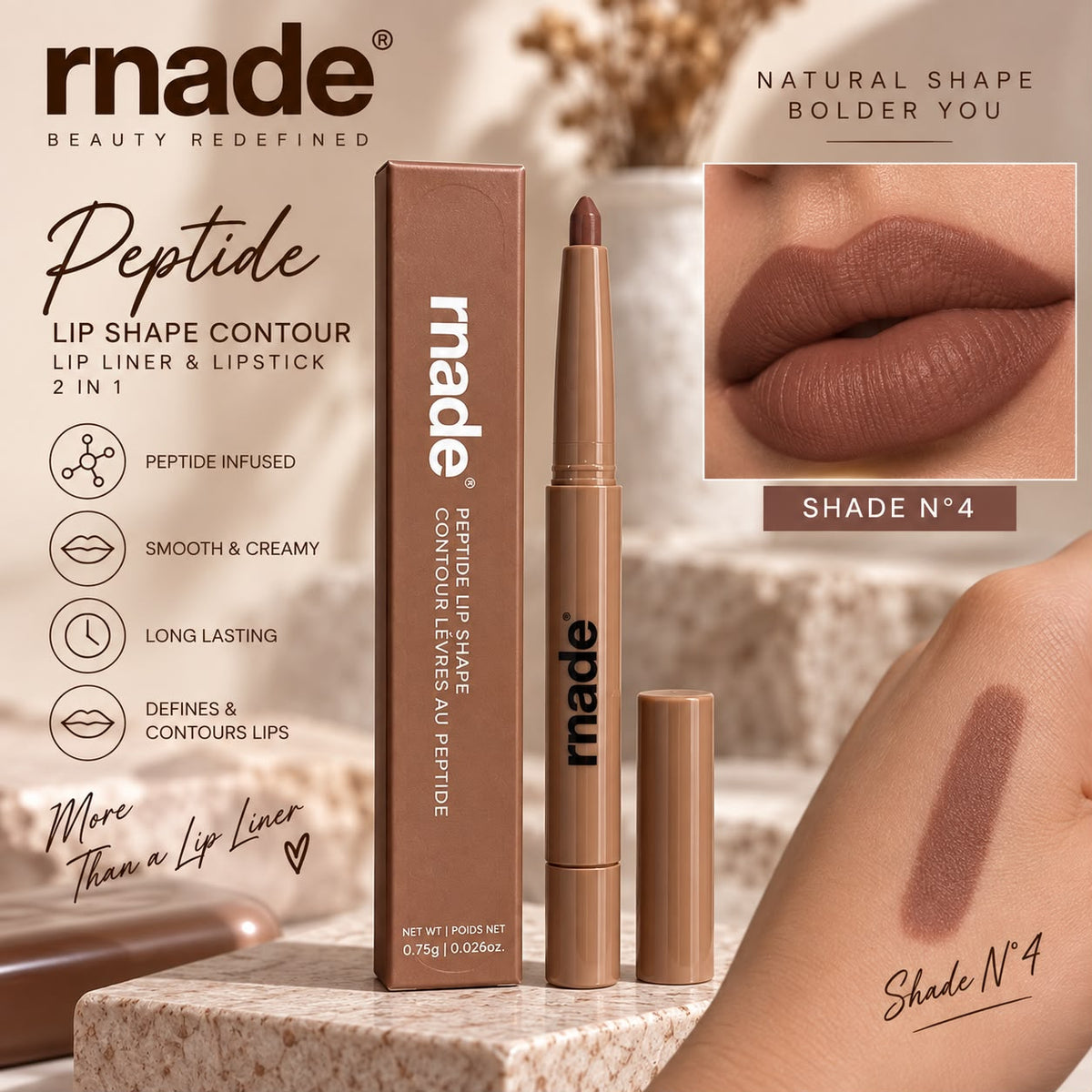 rnade – 2-in-1 Lip Liner & Lipstick