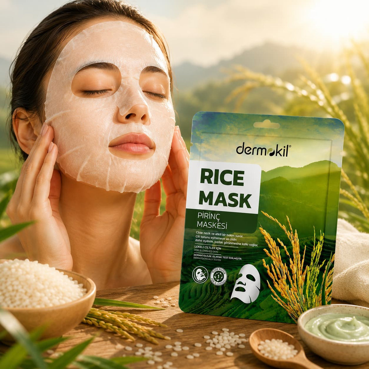 Rice Extract Anti-Spot Brightening Sheet Face Mask