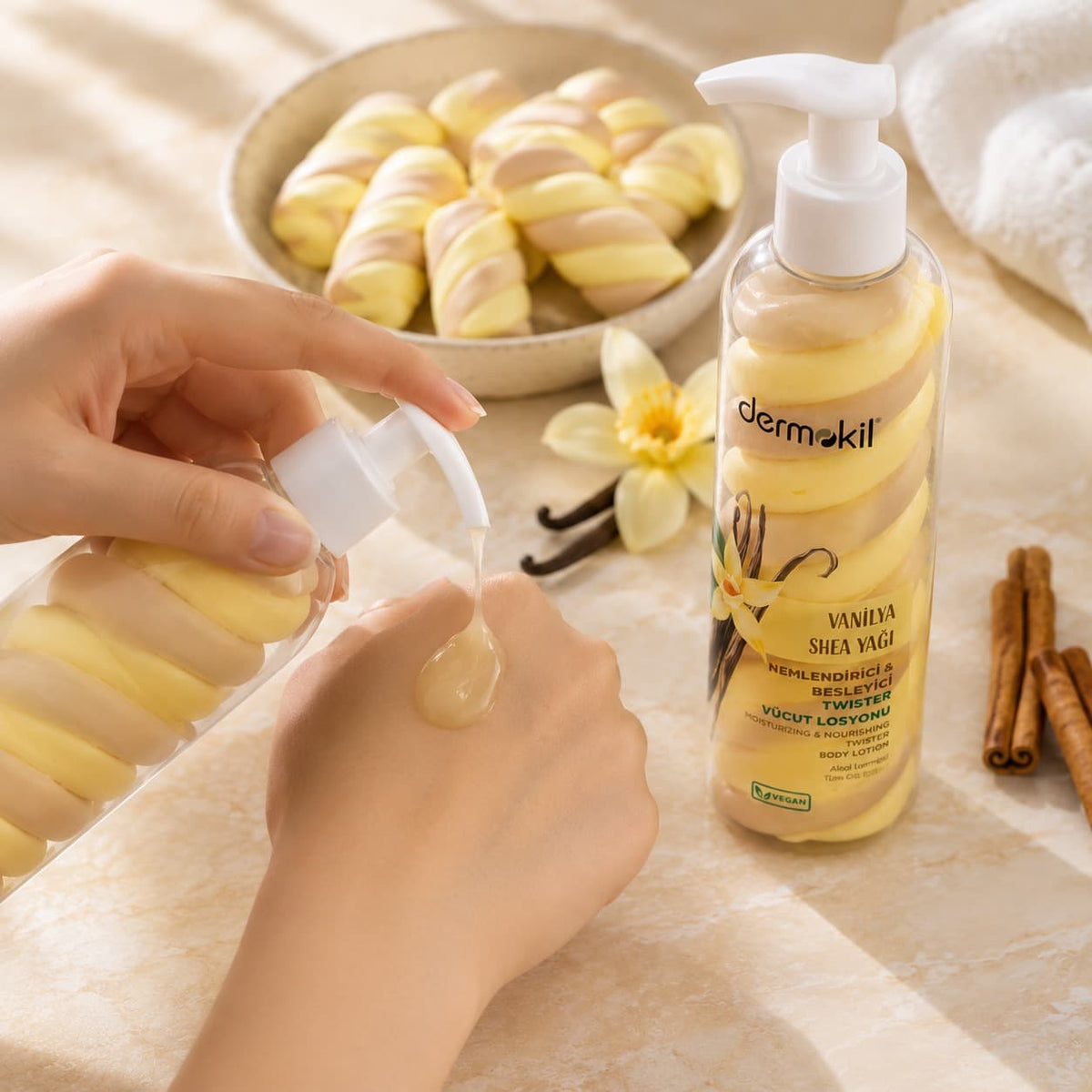Dermokil Vanilla & Shea Butter Intensive Moisturizing Body Lotion