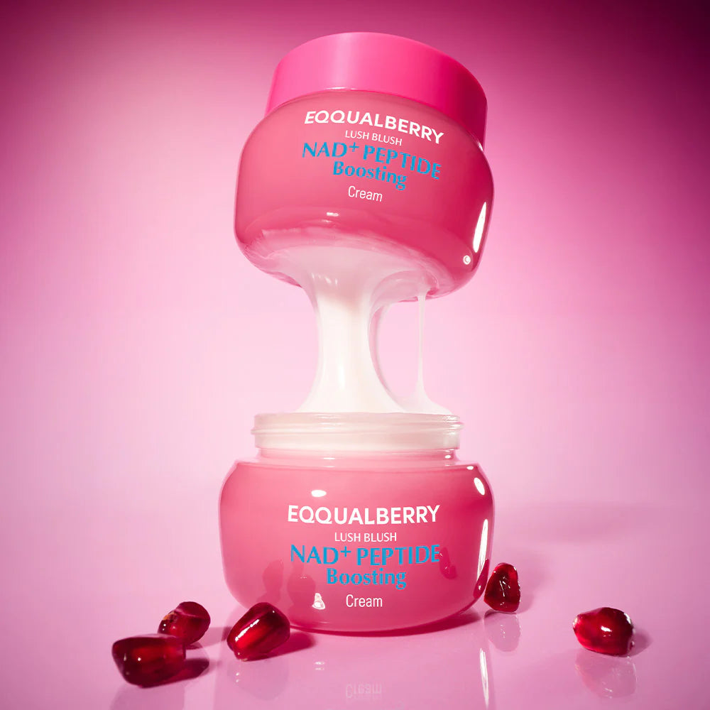 EQQUALBERRY Lush Blush NAD+ Peptide Boosting Cream