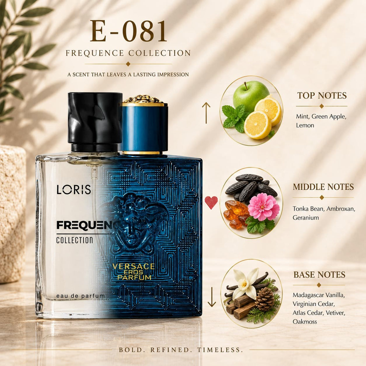 Versace Eros Inspired Men’s Perfume – 50 ml – Loris Frequence E-081