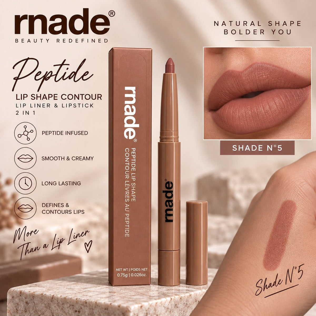 rnade – 2-in-1 Lip Liner & Lipstick